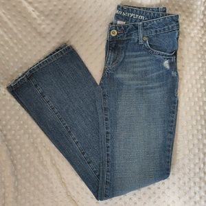 Distressed bootcut jeans size 5 great condition